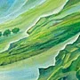 Detail 5 zu Welt in Bewegung  – Ölbild auf Leinwand mit dem Thema terrestrische Verformung.