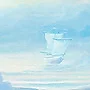 Detail 1 zu Wolkenmeer – Acryl auf Holztafel mit dem Thema vorwiegend Wolken.