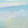 Detail 2 zu Wolkenmeer – Acryl auf Holztafel mit dem Thema vorwiegend Wolken.