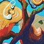 Detail 4 zu Bewegung im Unterbewußtsein – Ölbild auf Leinwand mit dem Thema .