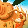 Detail 2 zu Der letzte Schrei – Ölbild auf Leinwand mit dem Thema .