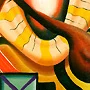 Detail 4 zu Der letzte Schrei – Ölbild auf Leinwand mit dem Thema .