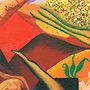 Detail 4 zu Fluß im Unterbewusstsein – Ölbild auf Leinwand mit dem Thema .