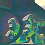 Detail 3 zu Formenwelt – Ölbild auf Leinwand mit dem Thema .