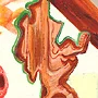 Detail 5 zu Mann im Kind – Ölbild auf Leinwand mit dem Thema .