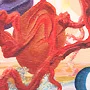 Detail 2 zu Organismus – Ölbild auf Leinwand mit dem Thema .