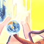 Detail 3 zu Überbrückung der Realität – Ölbild auf Leinwand mit dem Thema .