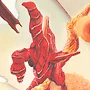 Detail 1 zu Vision an einer Wäscheleine – Ölbild auf Leinwand mit dem Thema .
