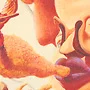 Detail 2 zu Vision an einer Wäscheleine – Ölbild auf Leinwand mit dem Thema .
