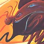 Detail 5 zu Wagen des Lächelns – Ölbild auf Leinwand mit dem Thema .