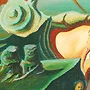 Detail 1 zu Haare auf dem Teller – Ölbild auf Leinwand mit dem Thema .