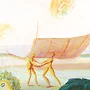 Detail 2 zu Haare auf dem Teller – Ölbild auf Leinwand mit dem Thema .