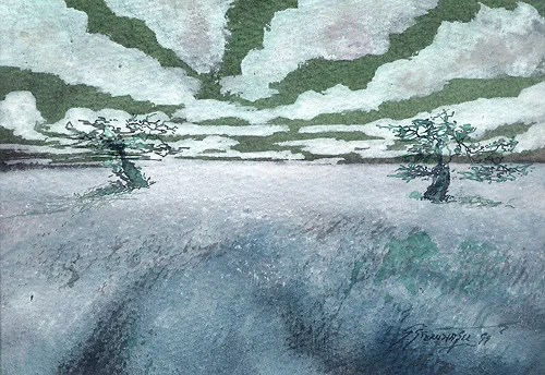 383 – Aquarell auf Papier mit dem Thema .
