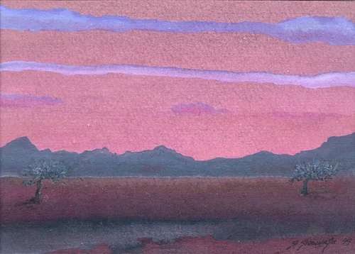  444 – Aquarell auf Papier mit dem Thema .