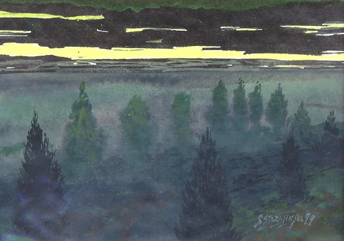  469 – Aquarell auf Papier mit dem Thema .