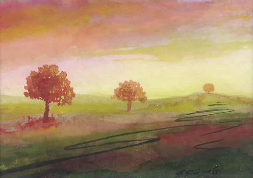 503 – Aquarell auf Papier mit dem Thema .