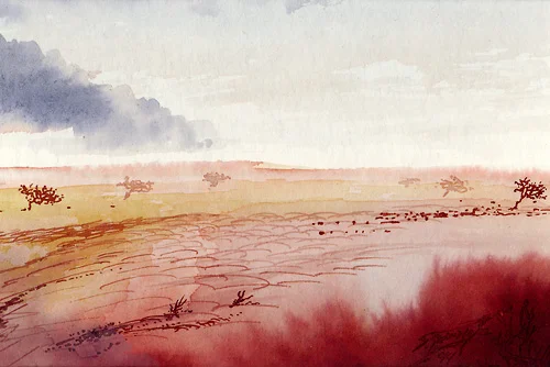 486 – Aquarell auf Papier mit dem Thema .