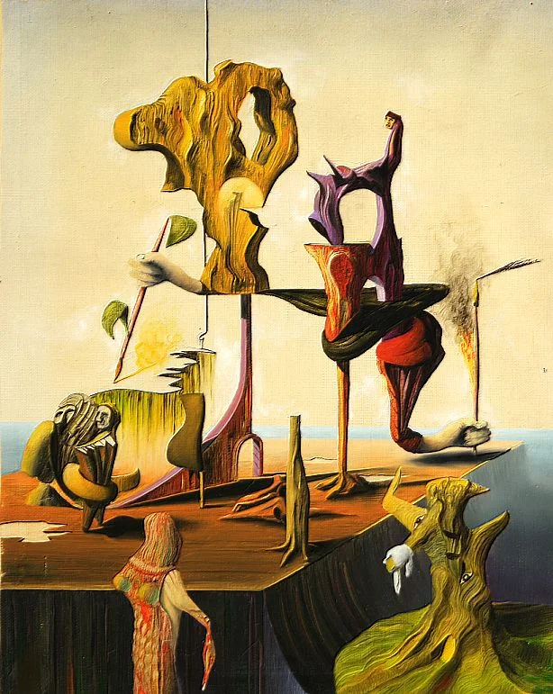 Surreal infizierter Pinsel